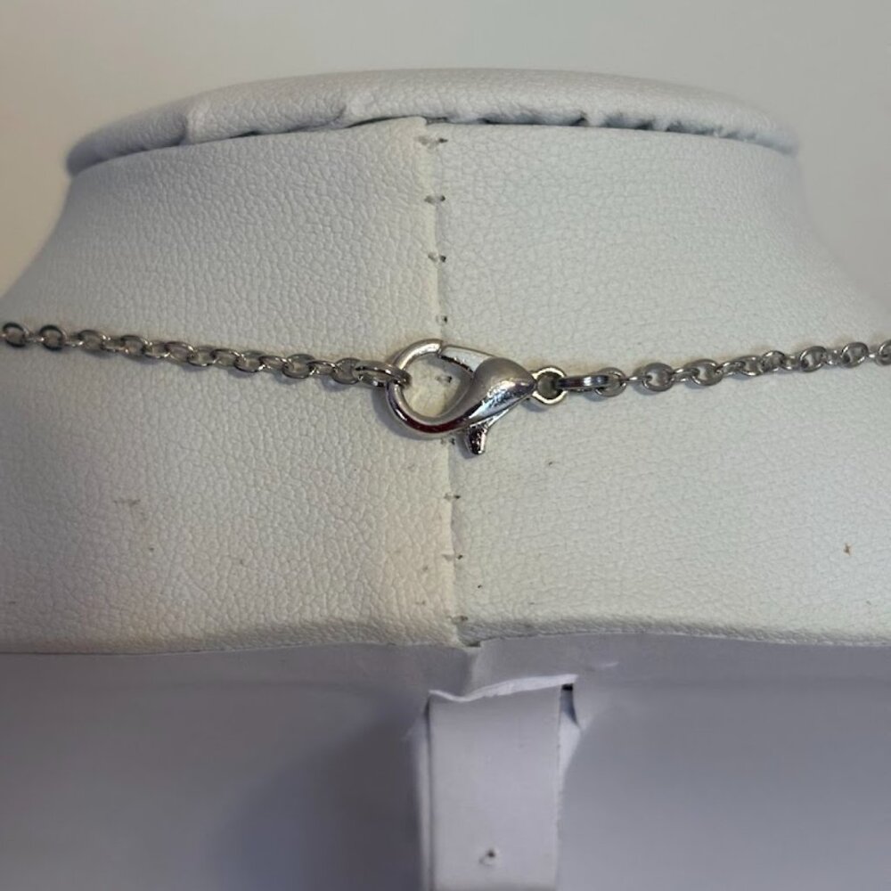 Effy Beige Color Stretch Bracelet and Blue Color Necklace on Silver Chain (18") - Picture 6 of 11